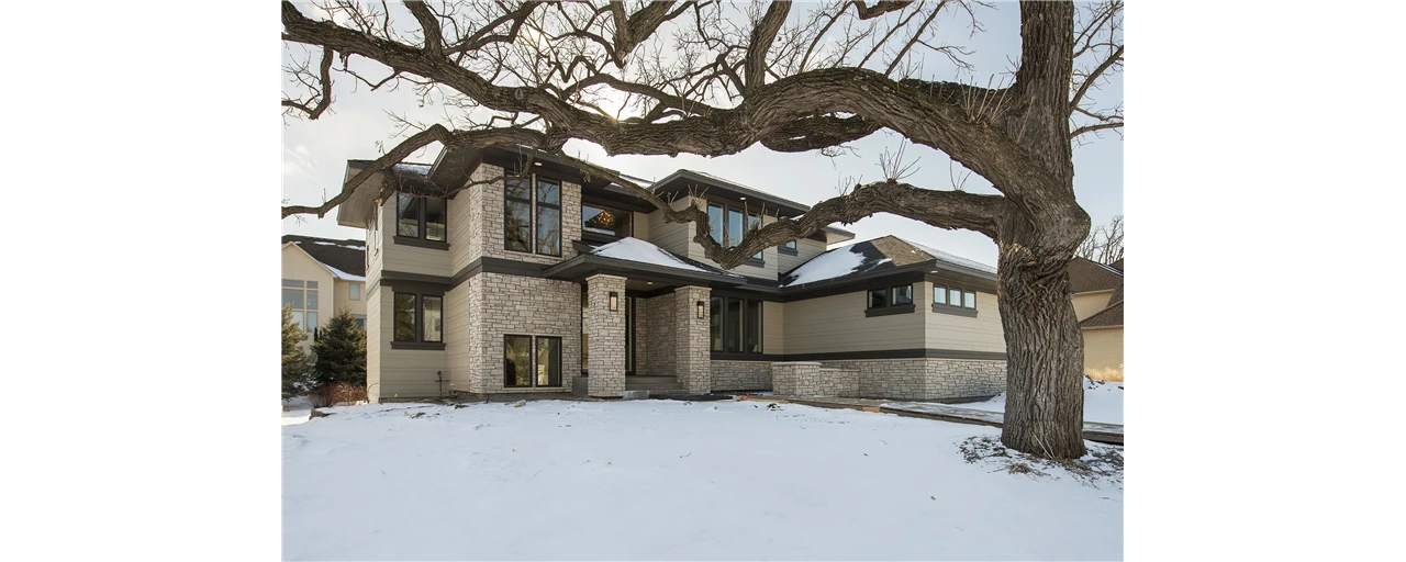 Contemporary Two-Story on Powers Lake- Exterior