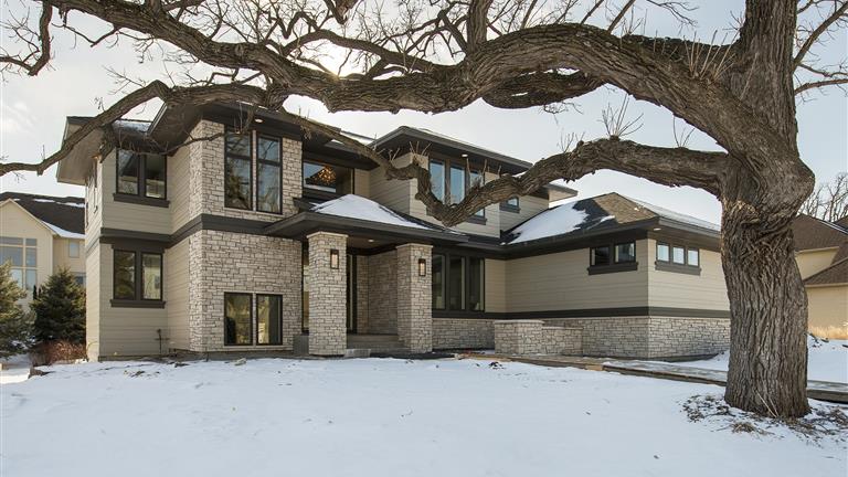 Contemporary Two-Story on Powers Lake- Exterior