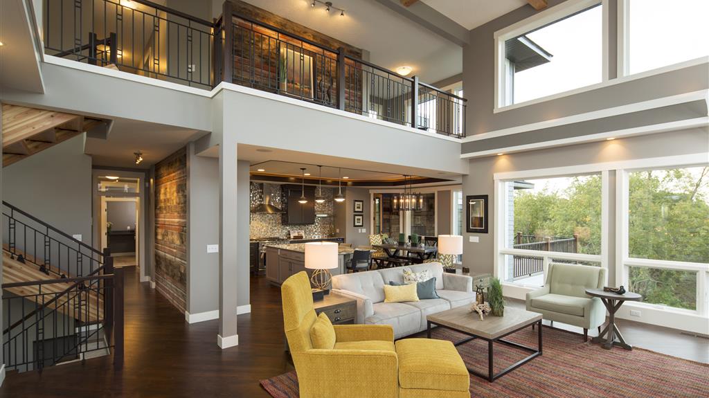 Rustic Modern on Autumn Blaze- Living Room Kitchen